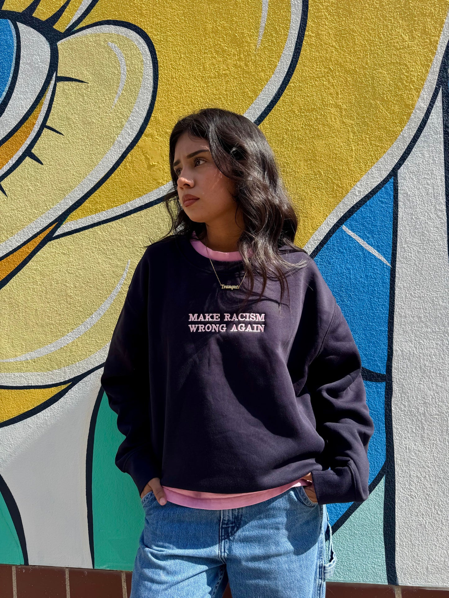 Anti-Rac*sm Navy Sweatshirt
