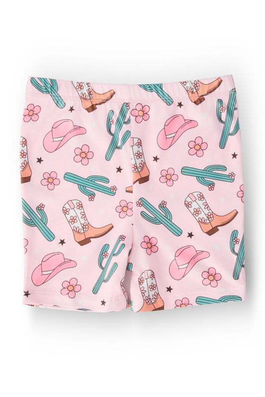 Cactus Cowgirl Twirl Shorts