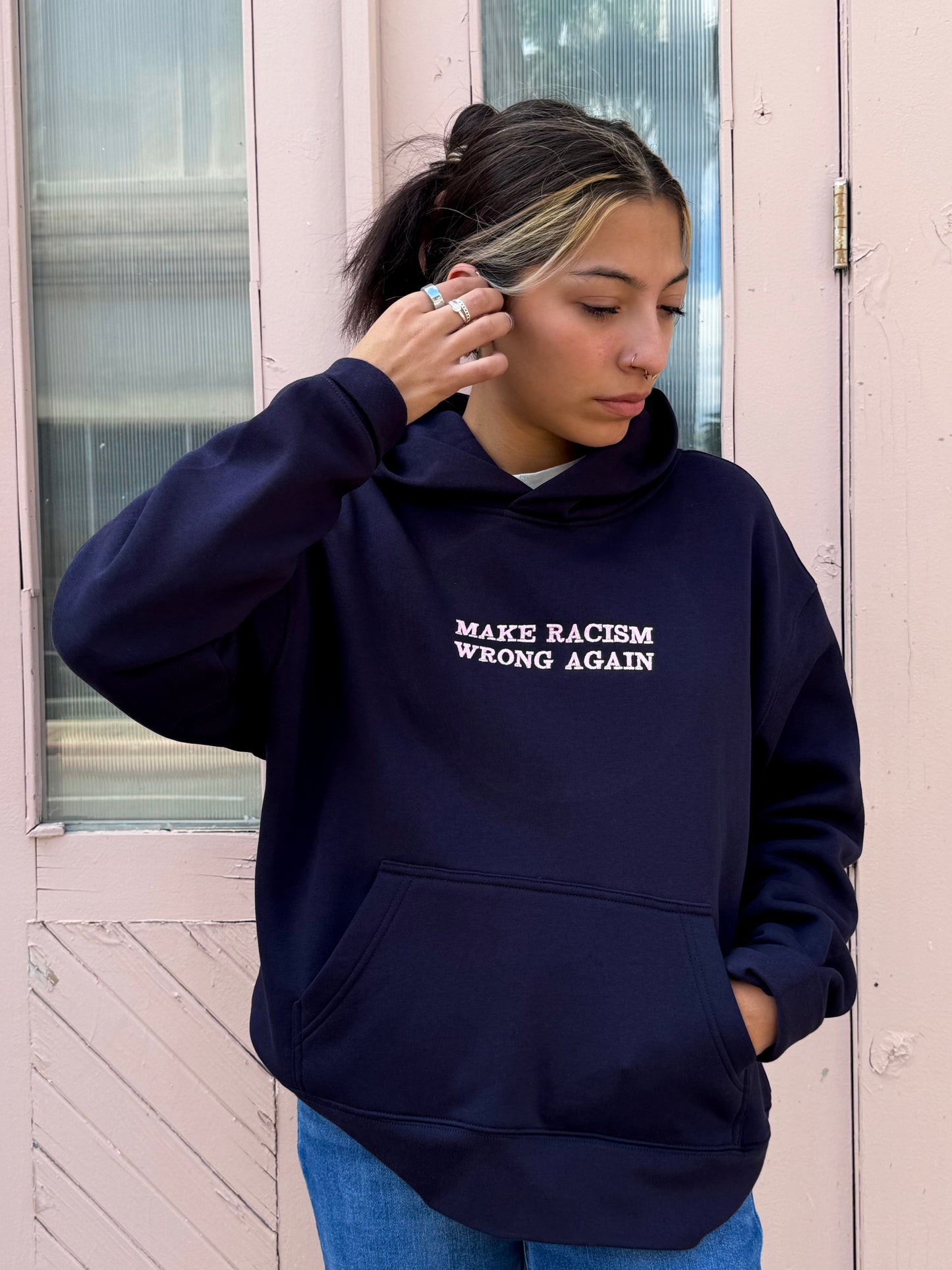 Anti-Rac*sm Navy Sweatshirt