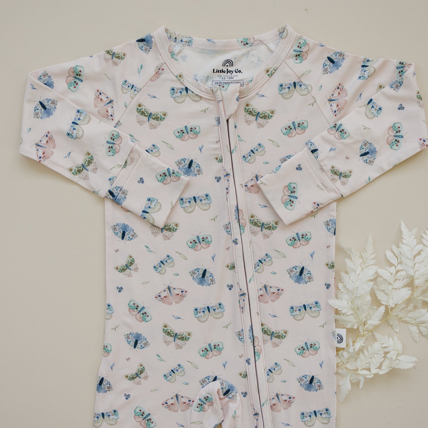 Luna Moths Bamboo Zippy Pajamas