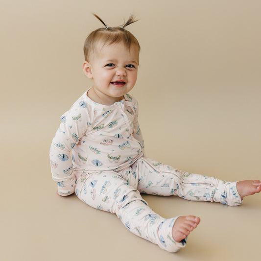 Luna Moths Bamboo Zippy Pajamas
